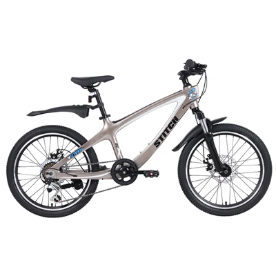 Joystar Kids Bike 20 "Tfal tar-Roti tat-Tfal ta '7 Veloċità tal-Magnesium Disc Brake Brake Sospensjoni Fork għall-istudenti